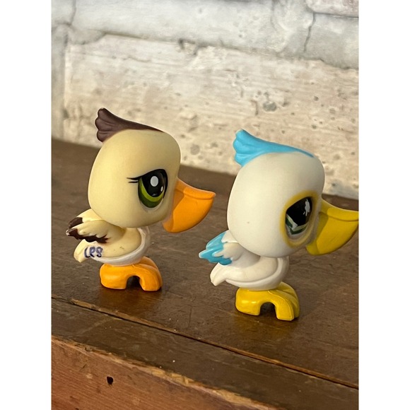 Littlest Pet Shop LPS Pair of Pelican Birds #797 #1350 - Picture 6 of 7